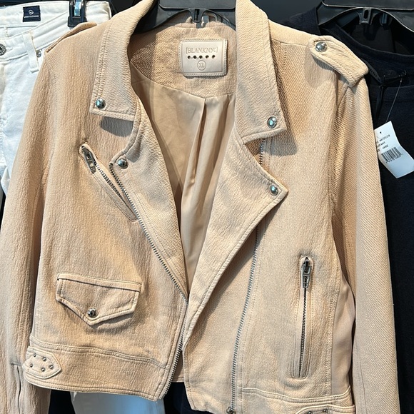 Blank NYC Jackets & Blazers - BLANKNYC Cotton Moto Jacket Size XL